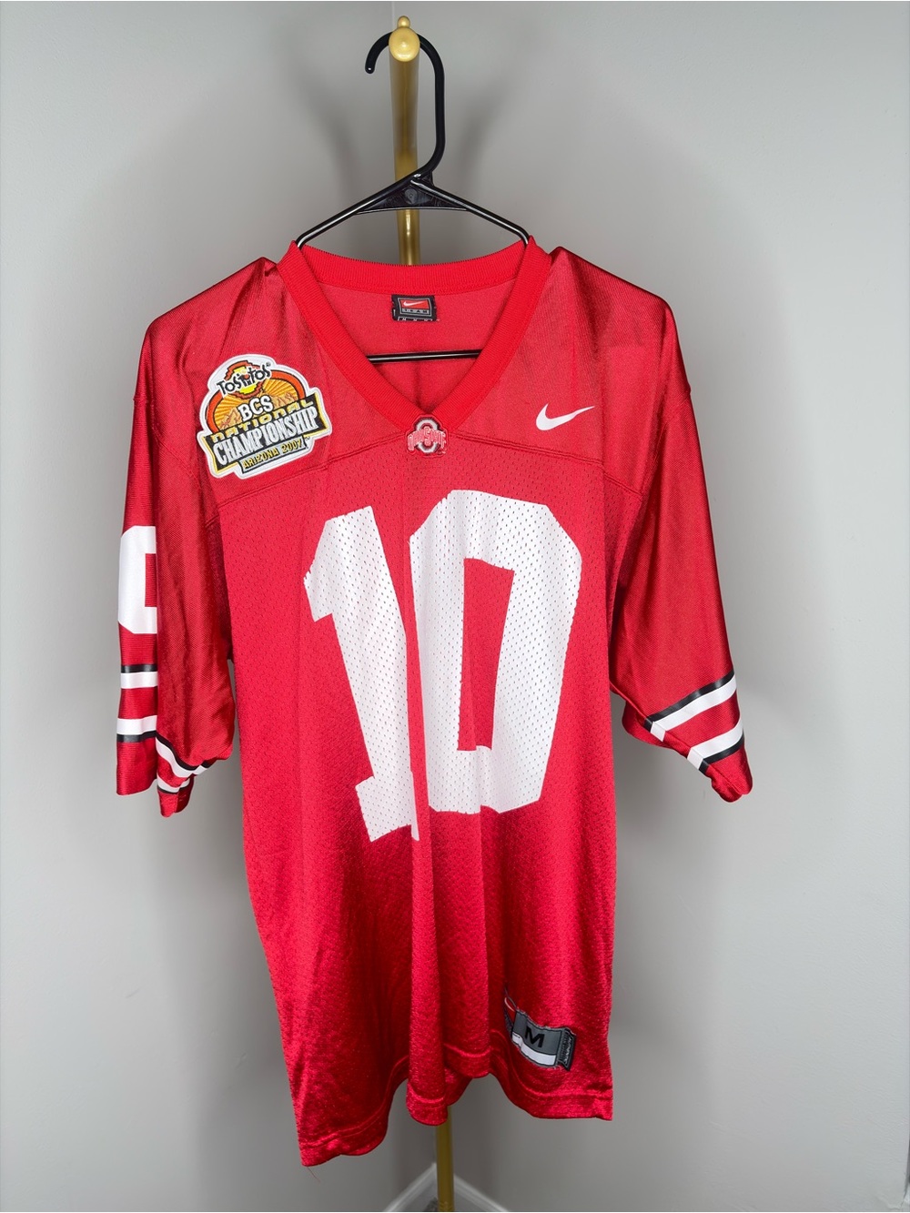 Nike Red Ohio State Football Jersey #10
